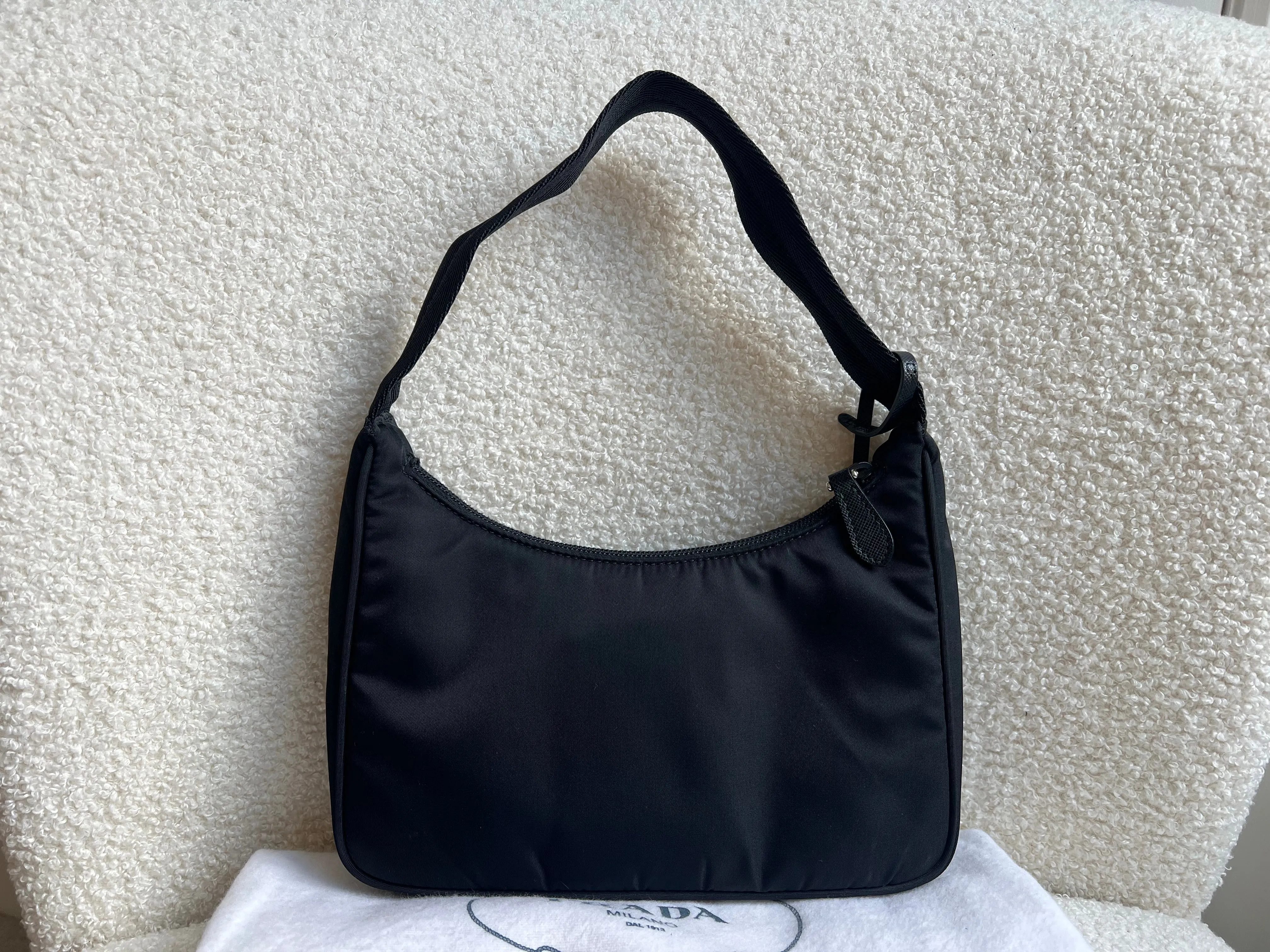 Prada Re-edition Black Nylon Shoulder Bag (RRP £920)