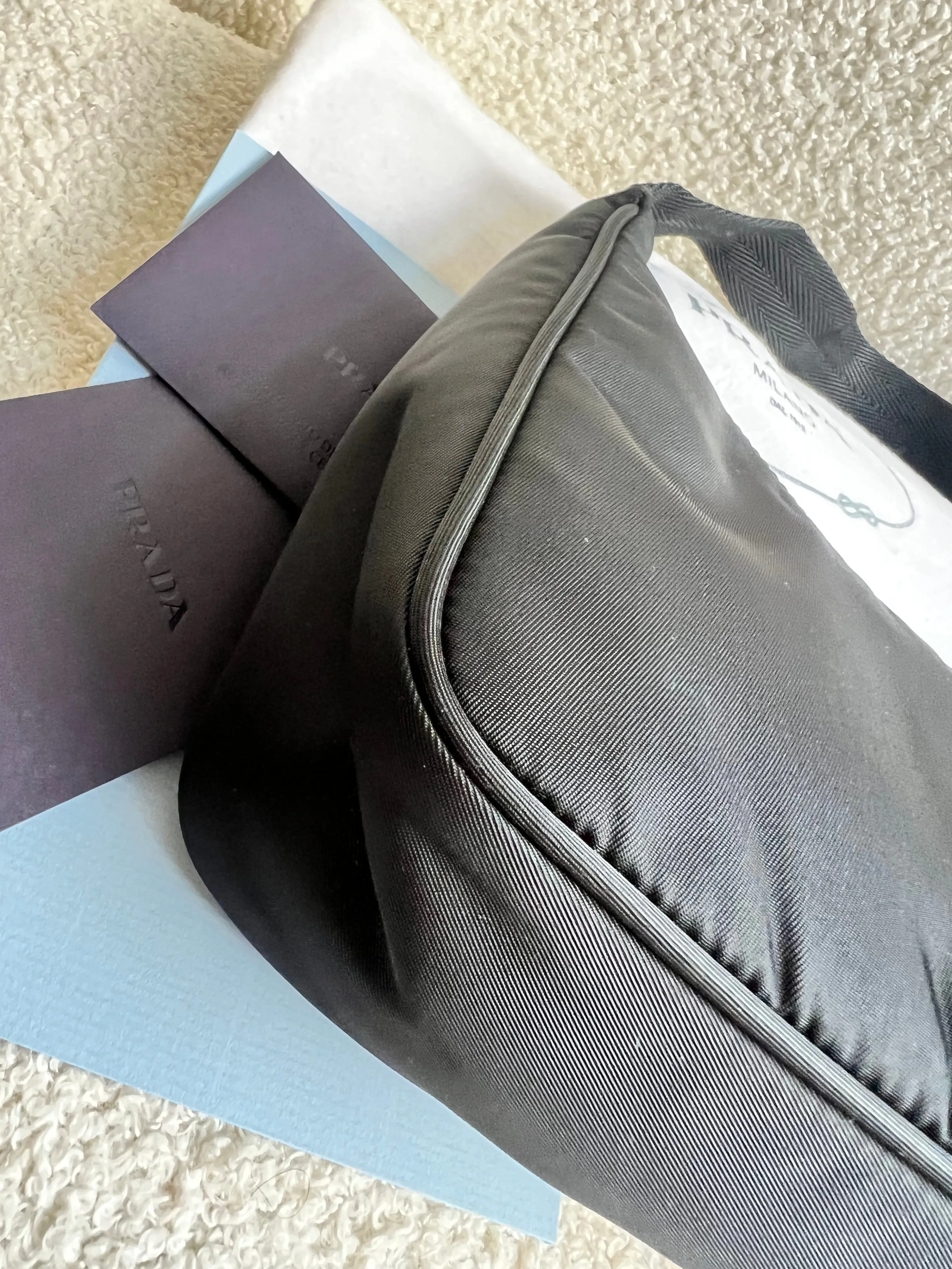 Prada Re-edition Black Nylon Shoulder Bag (RRP £920)