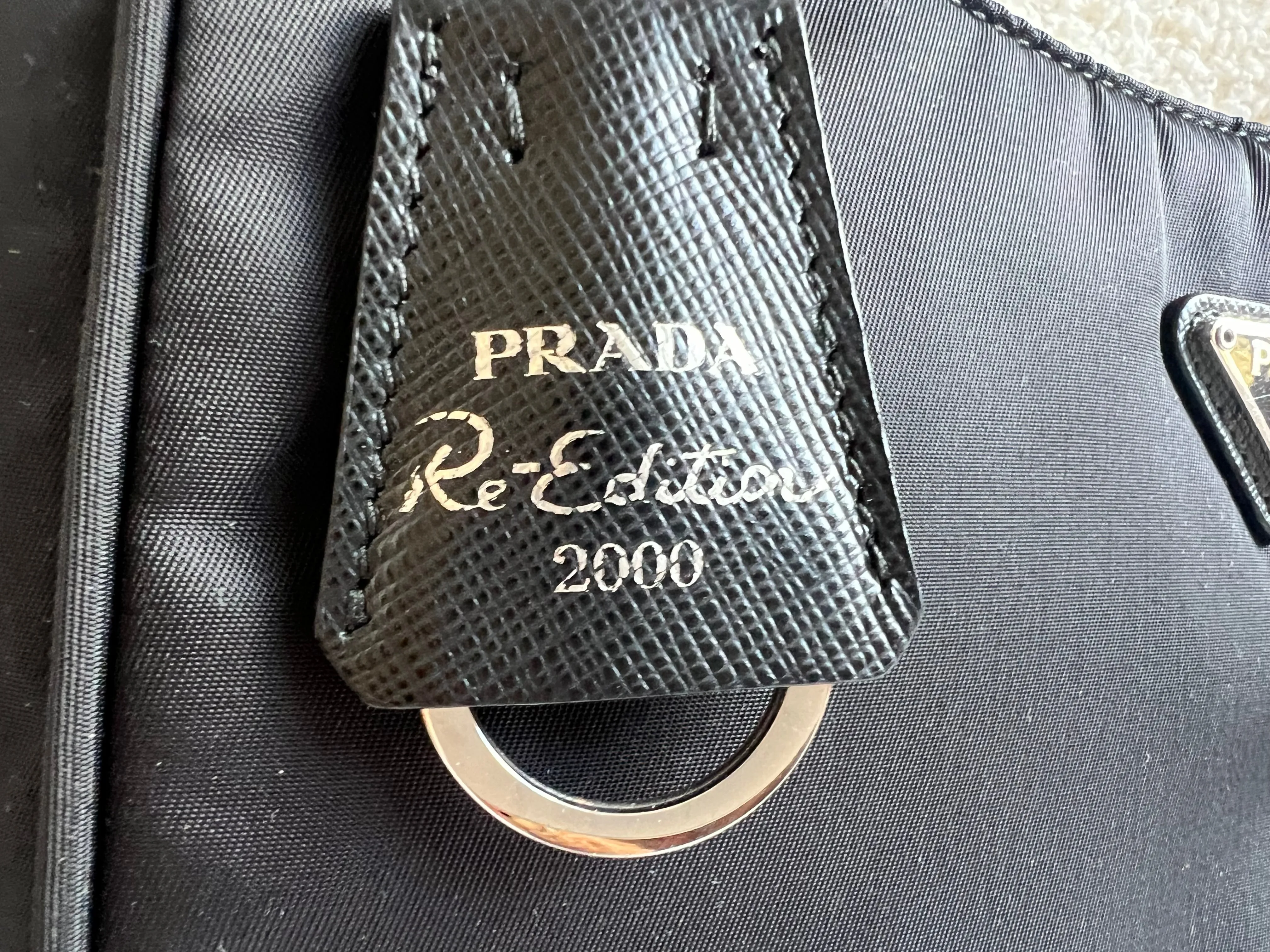 Prada Re-edition Black Nylon Shoulder Bag (RRP £920)