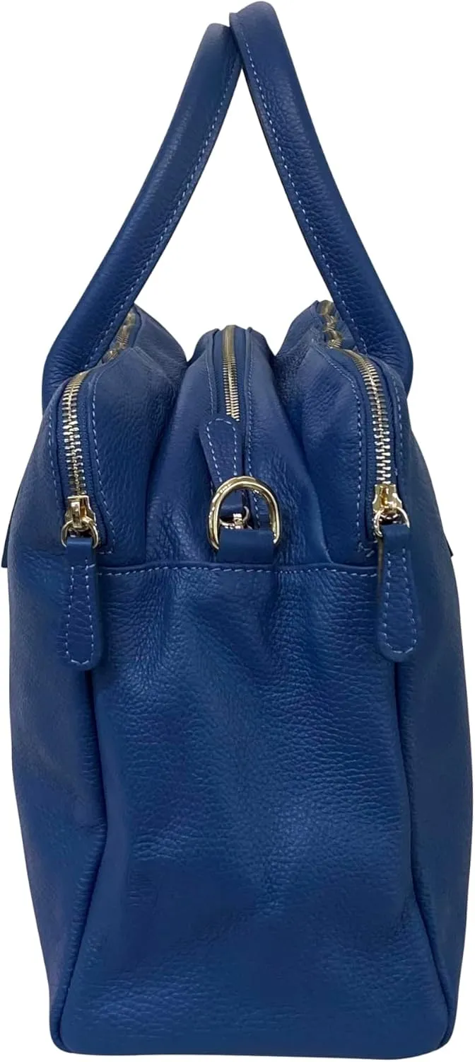 Premium Italian Leather Handmade in Florence, Italy. Satchel Shoulder Bags for Women with Full-Grain Leather Made in Italy