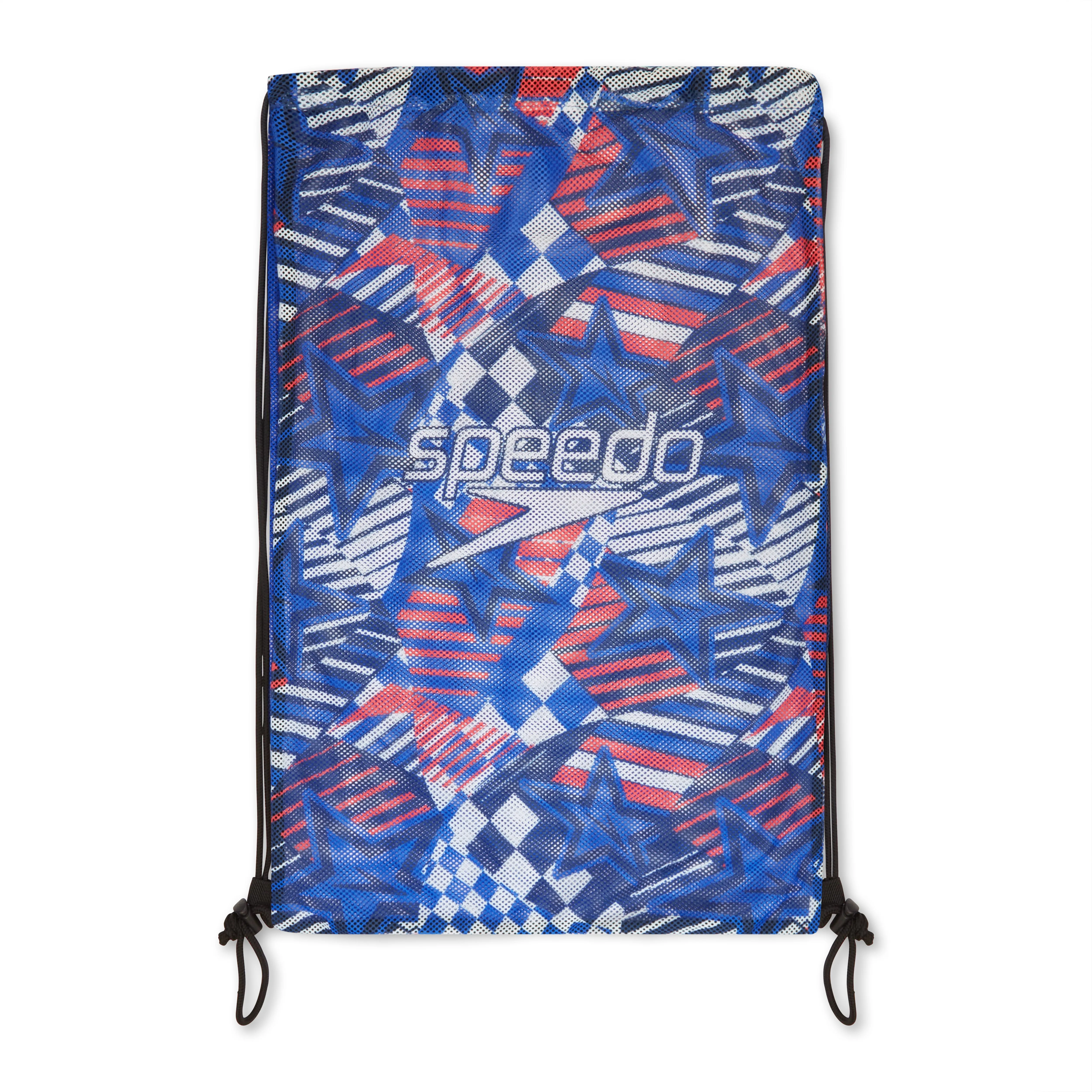 Printed Mesh Bag (Red/White/Blue)