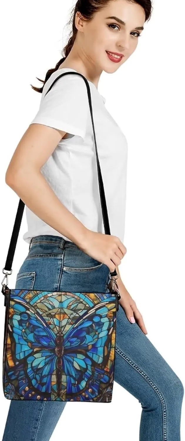 PU Leather Purse for Women Vintage Floral Bucket Tote Bag Crossbody Hobo Handbag, Skulls Satchel Shoulder Tote Bags