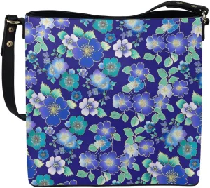 PU Leather Purse for Women Vintage Floral Bucket Tote Bag Crossbody Hobo Handbag, Skulls Satchel Shoulder Tote Bags
