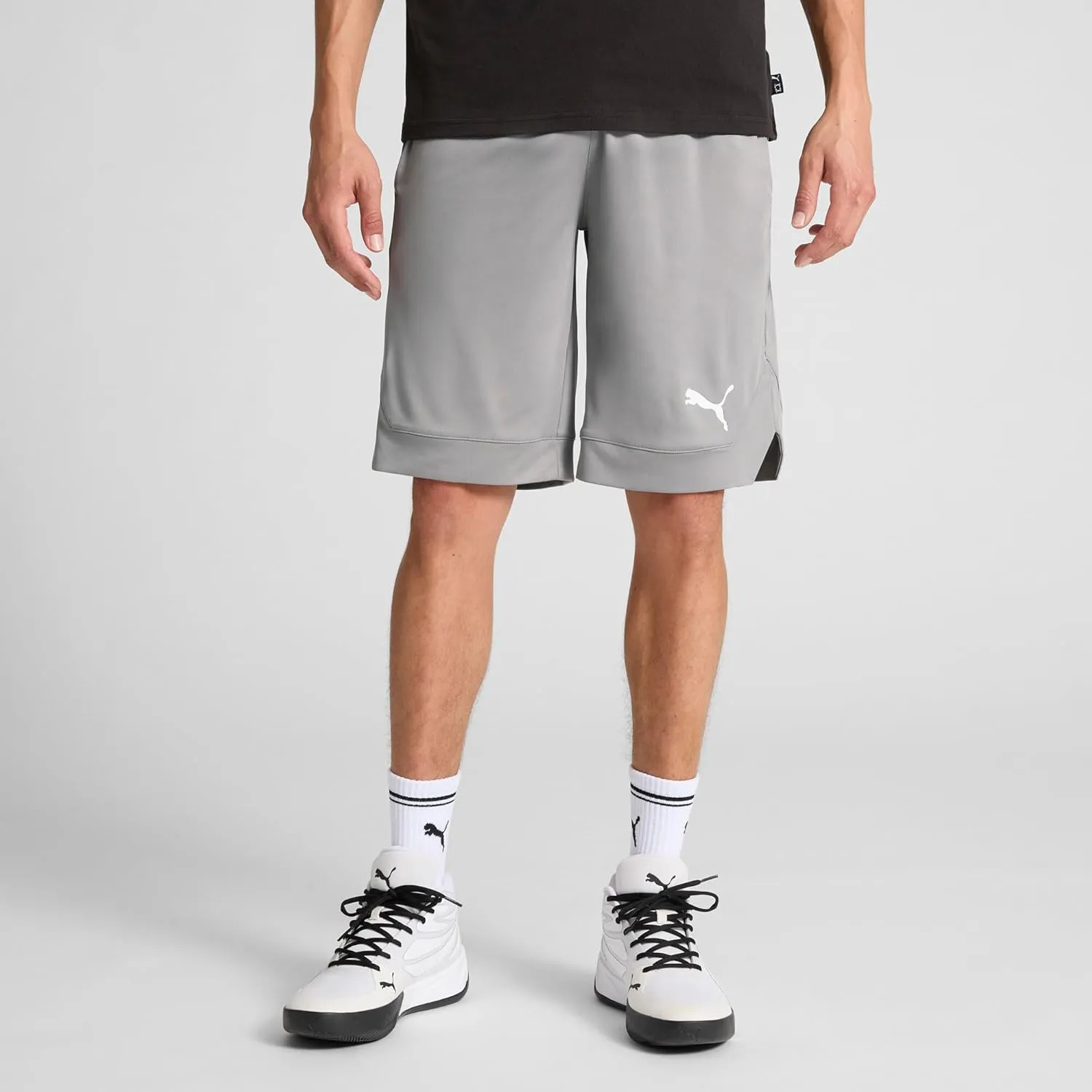 PUMA Men's Rtg Shiny Fabric 10" Shorts (Available in Big & Tall)