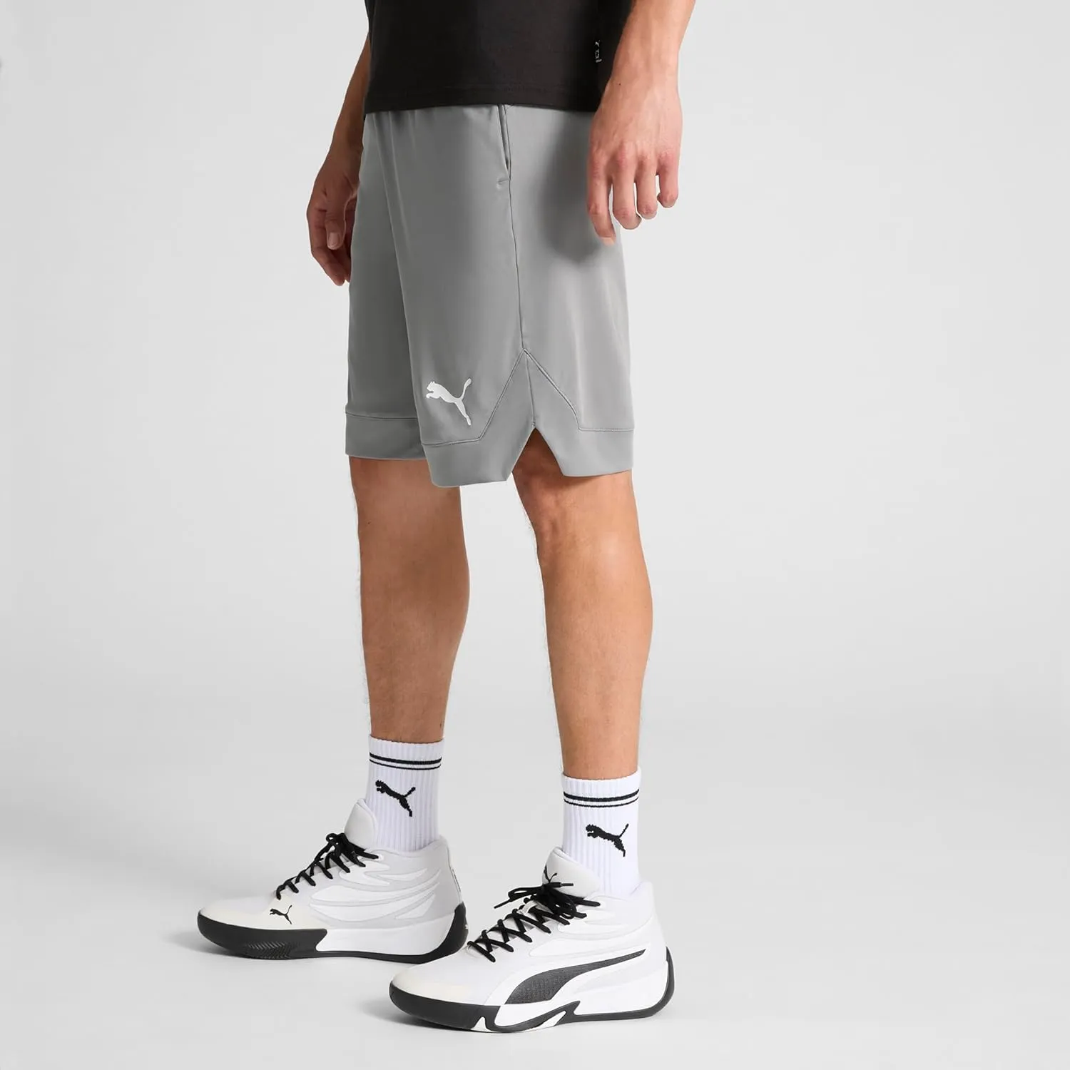 PUMA Men's Rtg Shiny Fabric 10" Shorts (Available in Big & Tall)