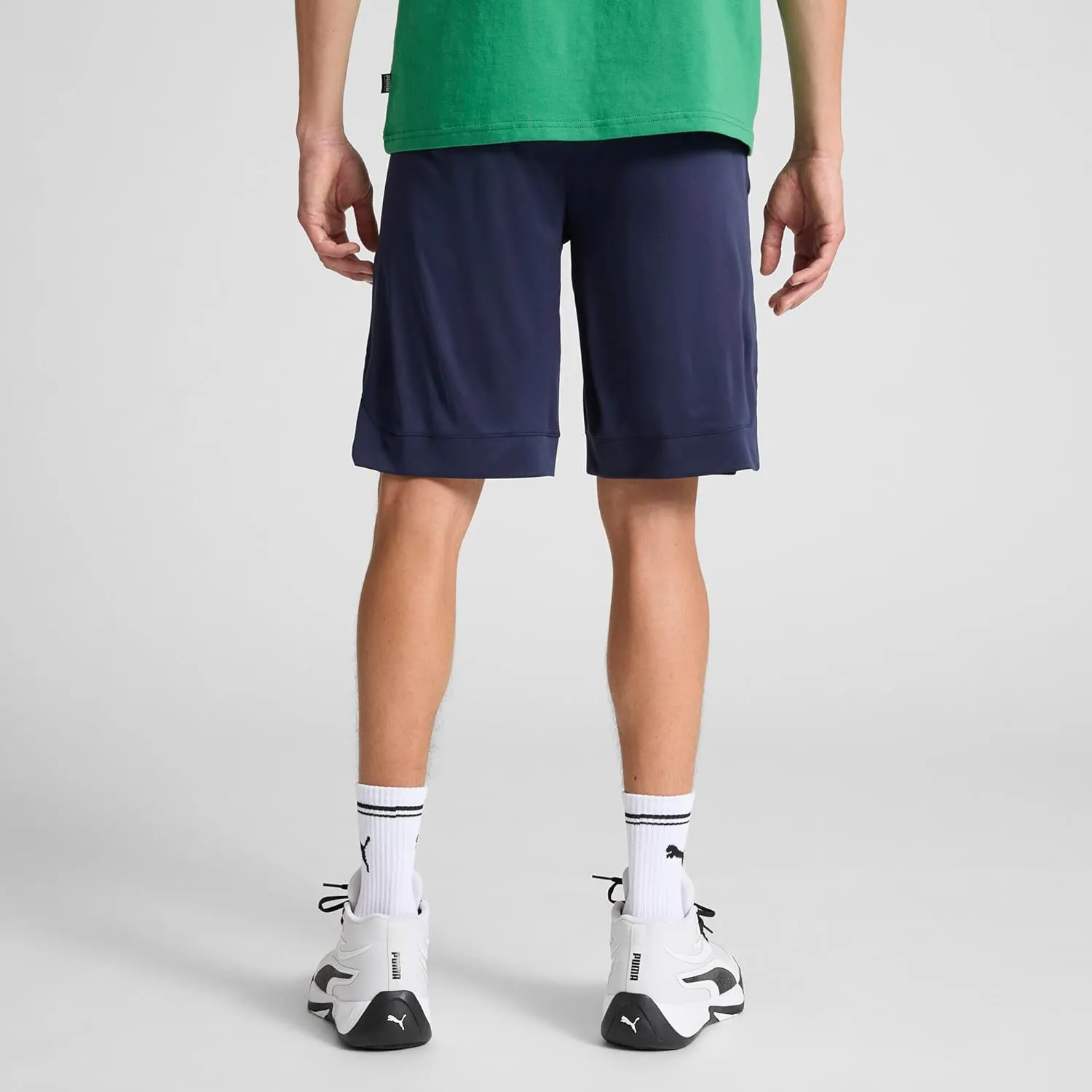 PUMA Men's Rtg Shiny Fabric 10" Shorts (Available in Big & Tall)