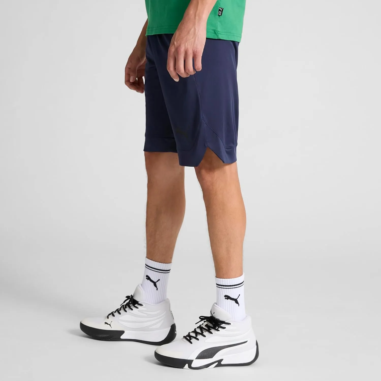 PUMA Men's Rtg Shiny Fabric 10" Shorts (Available in Big & Tall)