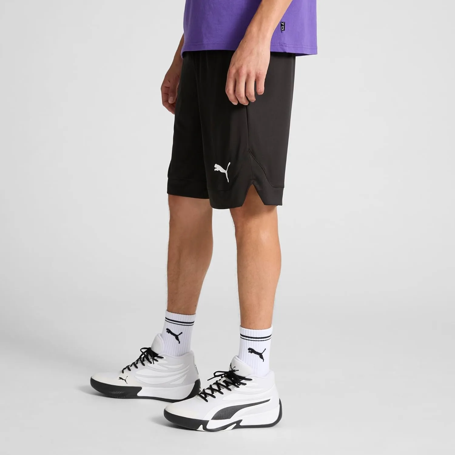 PUMA Men's Rtg Shiny Fabric 10" Shorts (Available in Big & Tall)