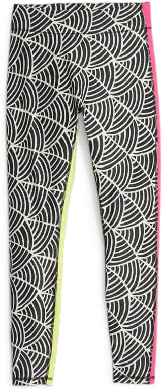 PUMA Womens Lemlem X High Waist 78 Leggings Training Casual Moisture Wicking - Black - Size S