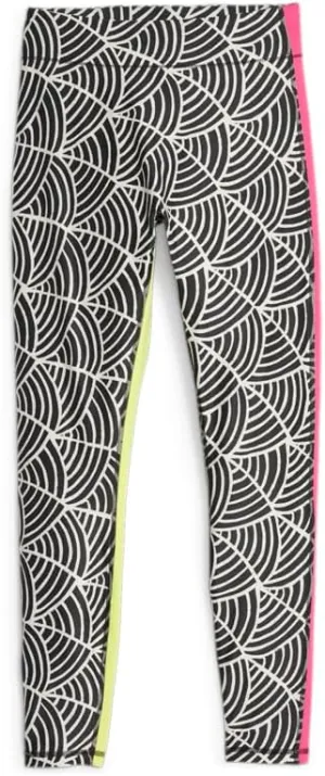 PUMA Womens Lemlem X High Waist 78 Leggings Training Casual Moisture Wicking - Black - Size S