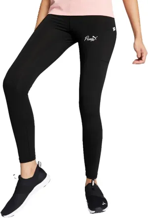 PUMA Womens Live in High Waist Leggings Casual - Black - Size L