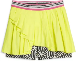 PUMA Womens Skirt X Ll Casual Casual Moisture Wicking - Yellow - Size M