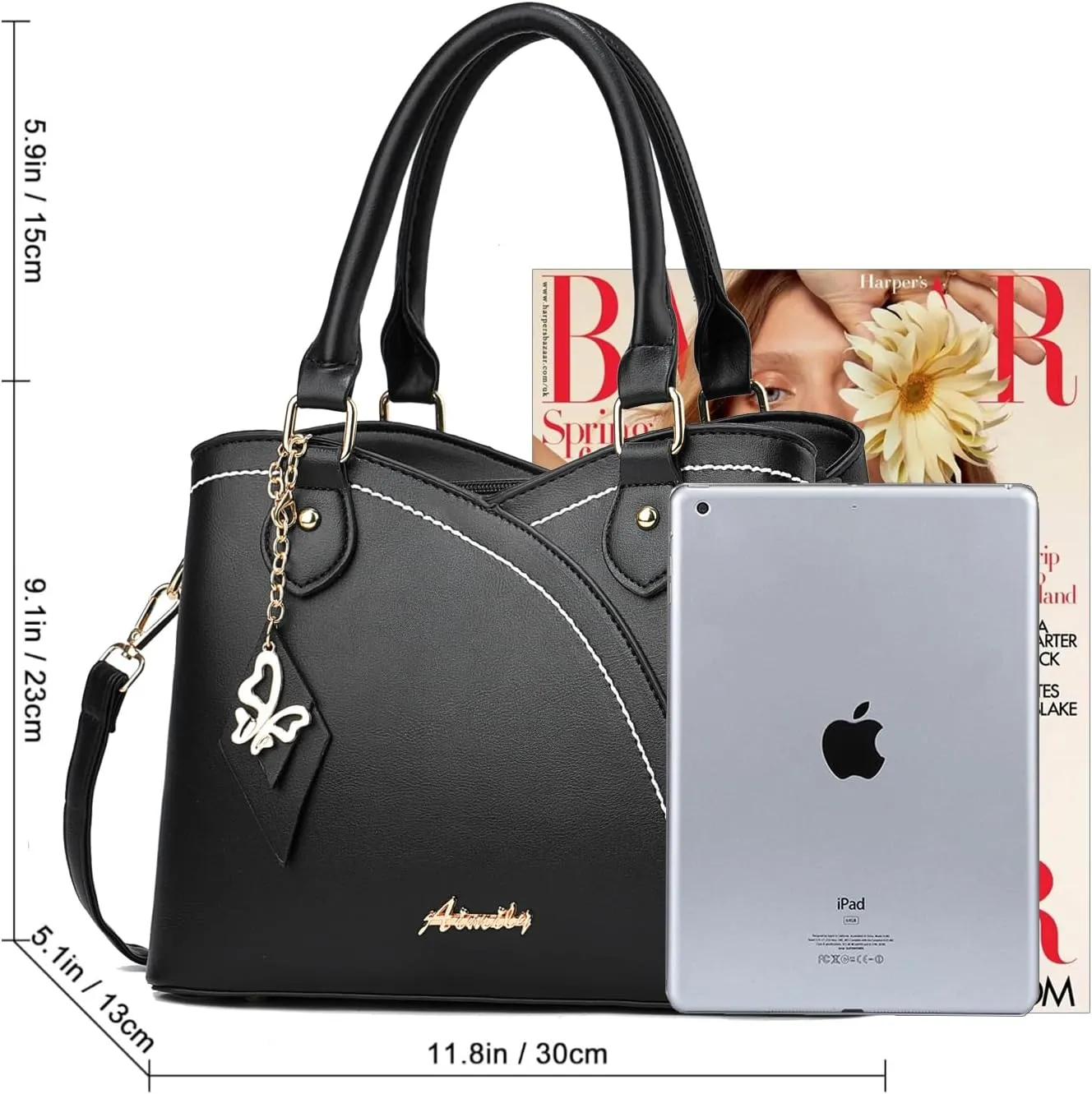 Purses and Handbags for Women Tote PU Leather Ladies Satchel Top Handle Crossbody Shoulder Bag