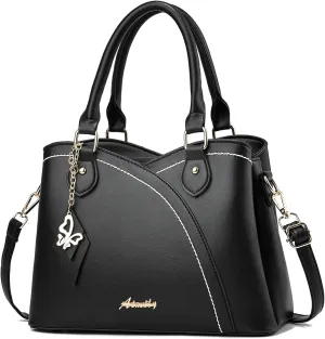 Purses and Handbags for Women Tote PU Leather Ladies Satchel Top Handle Crossbody Shoulder Bag
