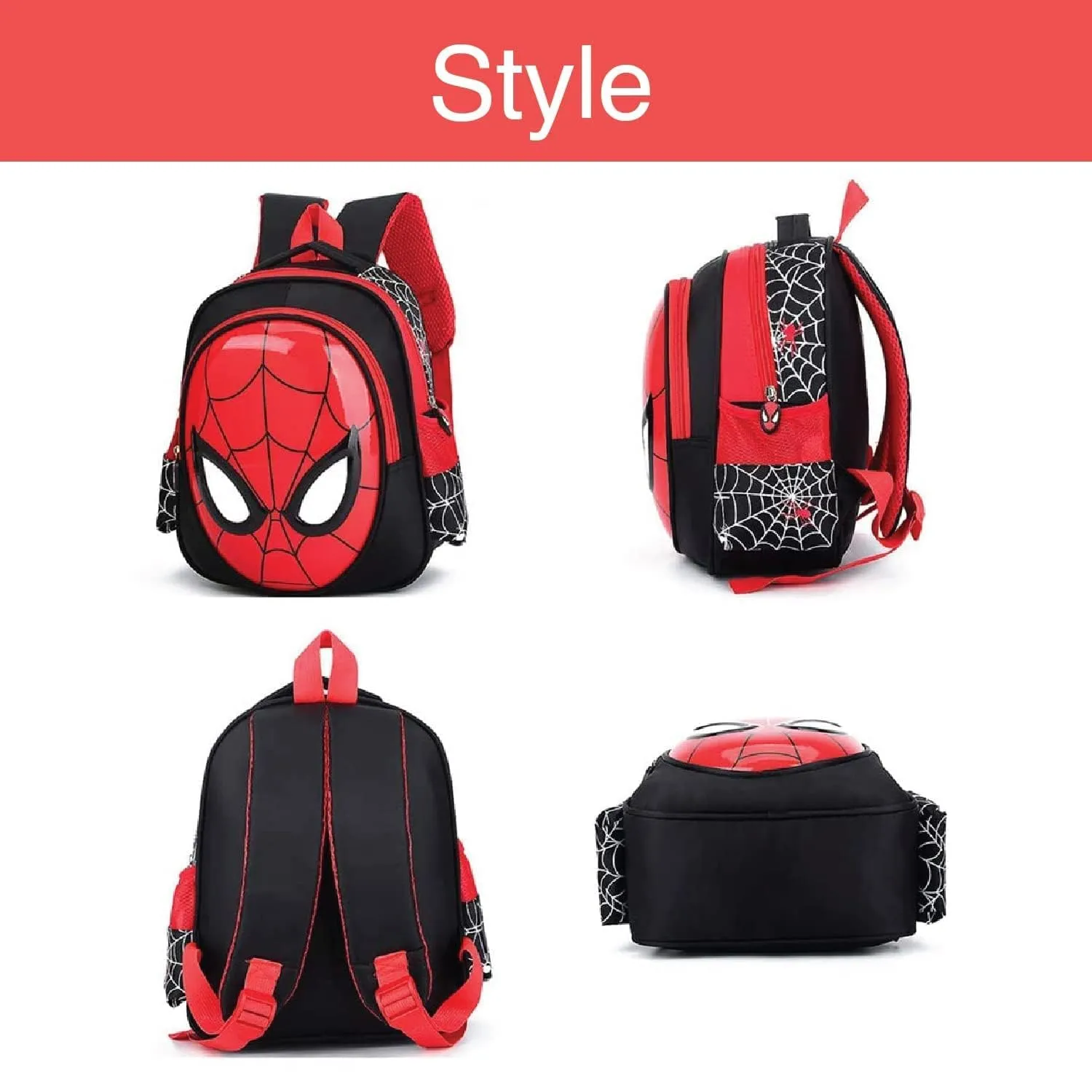 RABEEY 3-6 Year kids bags School Bags For Boys, Girls Spiderman Waterproof Backpacks Child Spiderman Book bag Kids Shoulder Bag Satchel Knapsack