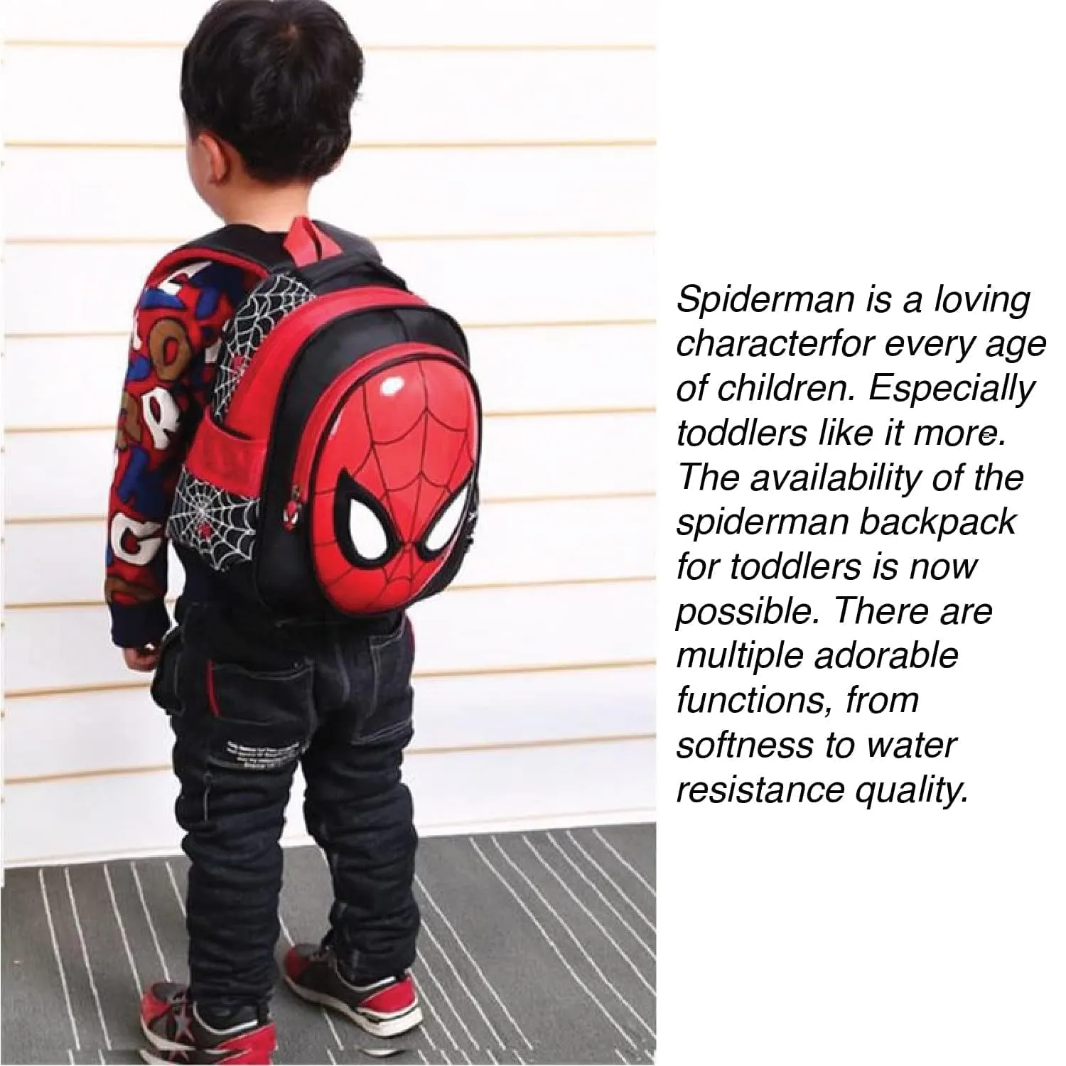 RABEEY 3-6 Year kids bags School Bags For Boys, Girls Spiderman Waterproof Backpacks Child Spiderman Book bag Kids Shoulder Bag Satchel Knapsack