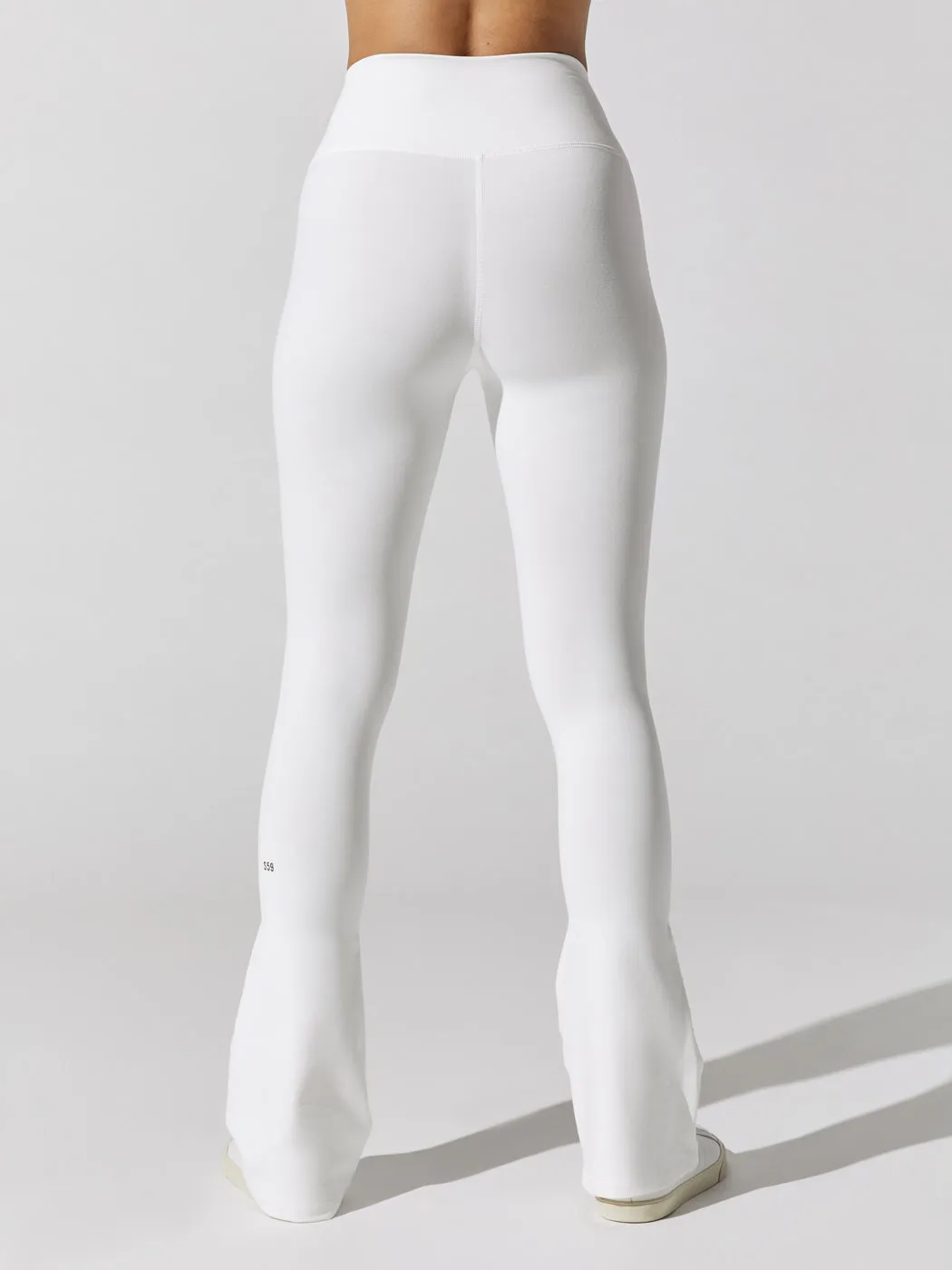 Raquel High Waist Flare - White
