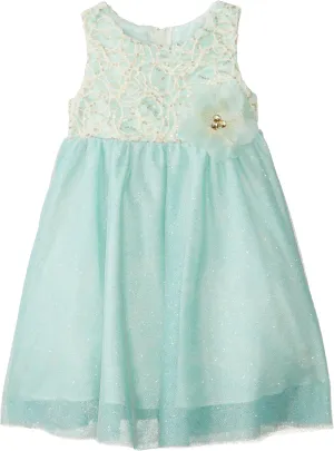Rare Editions Little Girls' Sequin Sparkle Mesh Occasion Dress