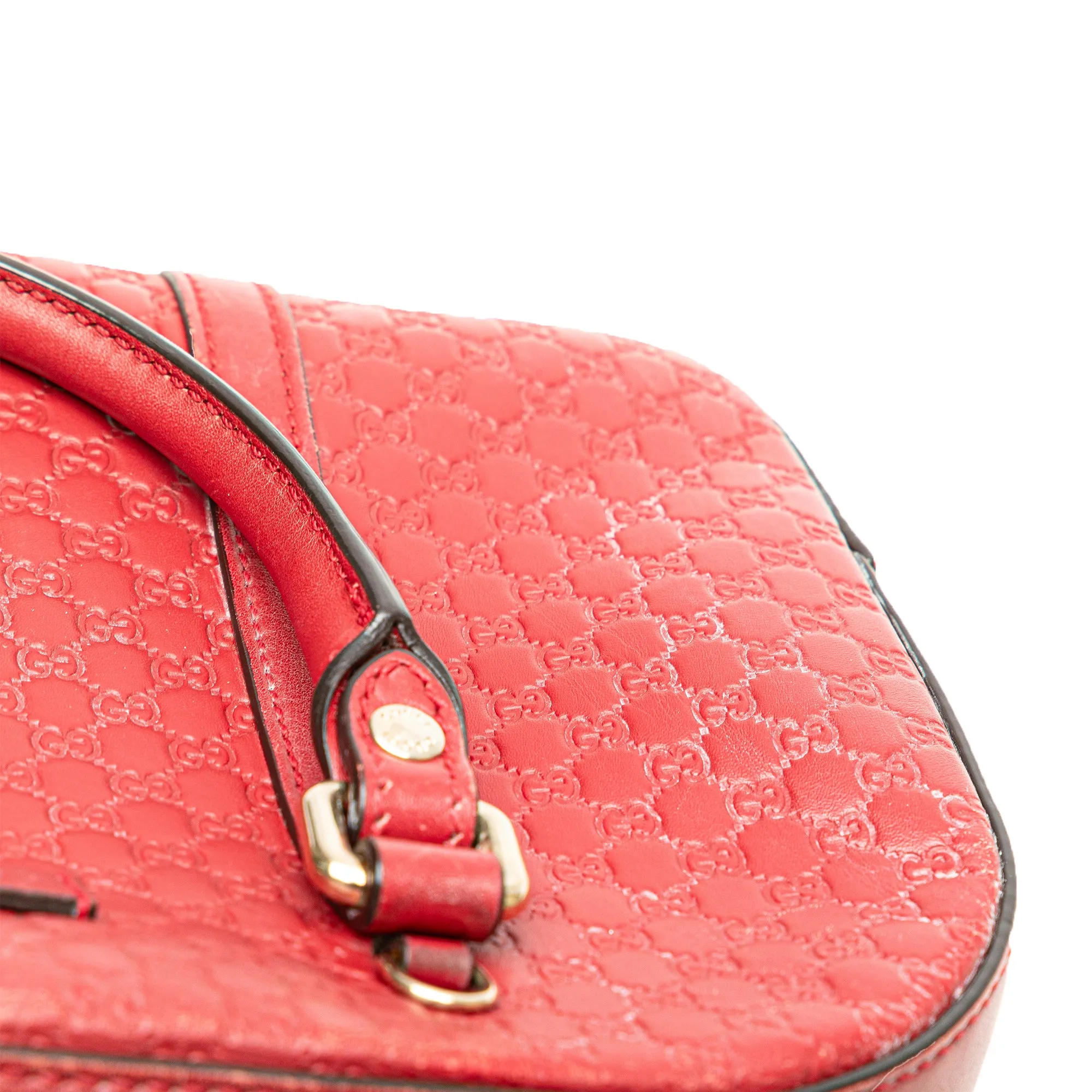 Red Gucci Small Microguccissima Satchel