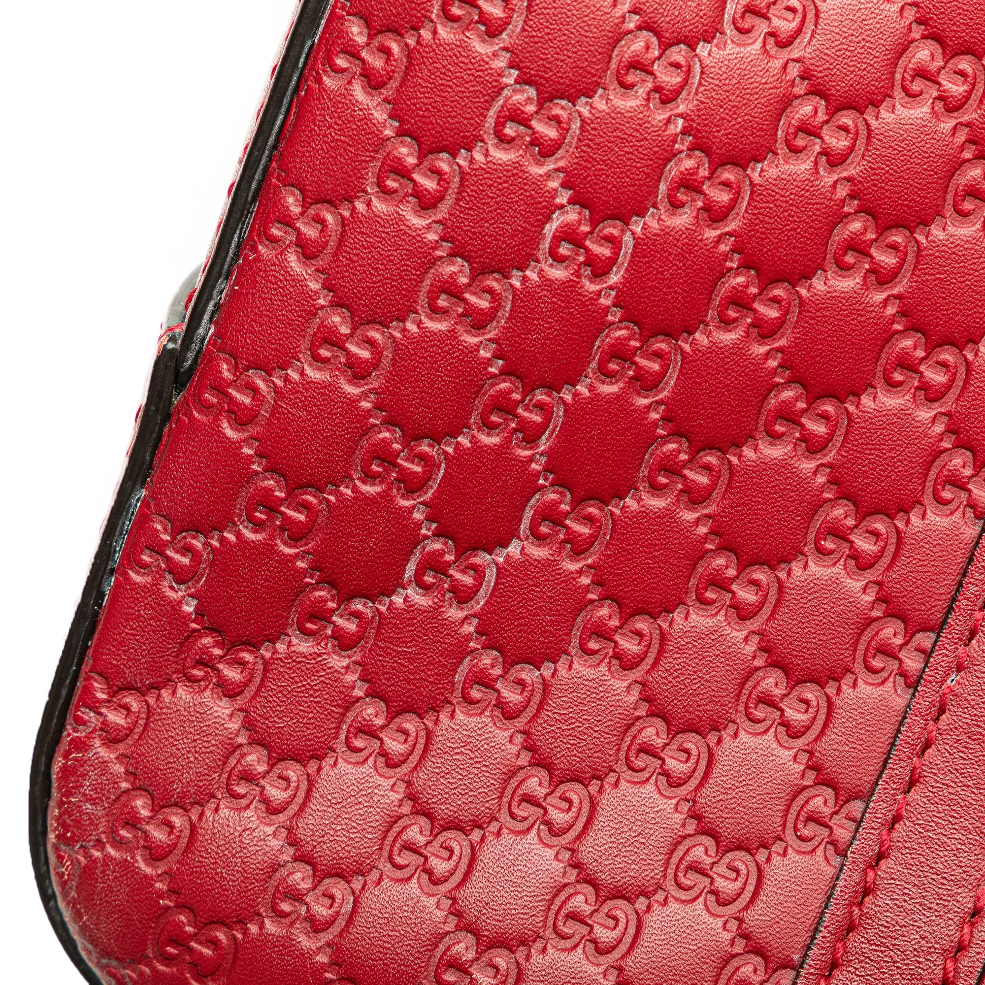 Red Gucci Small Microguccissima Satchel