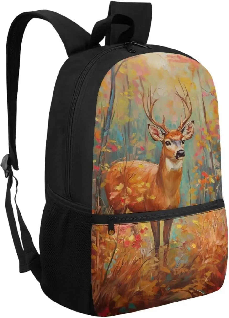 Reindeer Boys Backpack 10-12 Years Old School Students Brown School Rucksack for Boys Middle School Teenage Book Bags Back to School Satchel