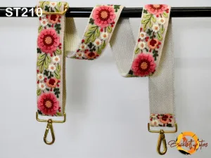 Replacement Handbag Strap  Gift for Friend Embroidered Camera Strap Crossbody Boho Strap for Purses Bag Embroidery Adjustable Guitar Strap