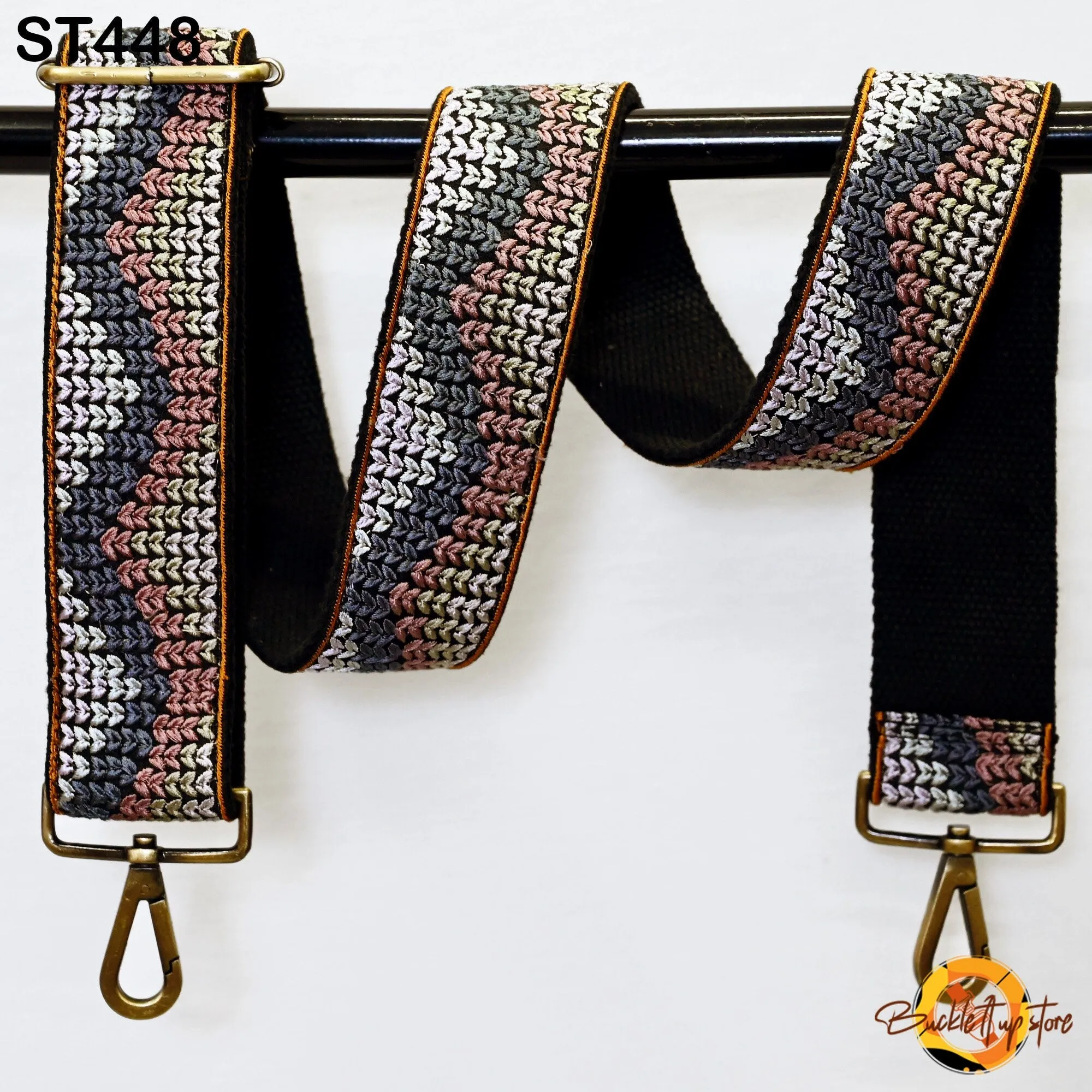 Replacement Purse Strap Embroidery Crossbody Strap for Purses Floral Embroidered Bag Strap Boho Guitar Strap Handbag Strap Gift for Sister