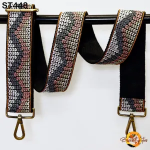 Replacement Purse Strap Embroidery Crossbody Strap for Purses Floral Embroidered Bag Strap Boho Guitar Strap Handbag Strap Gift for Sister