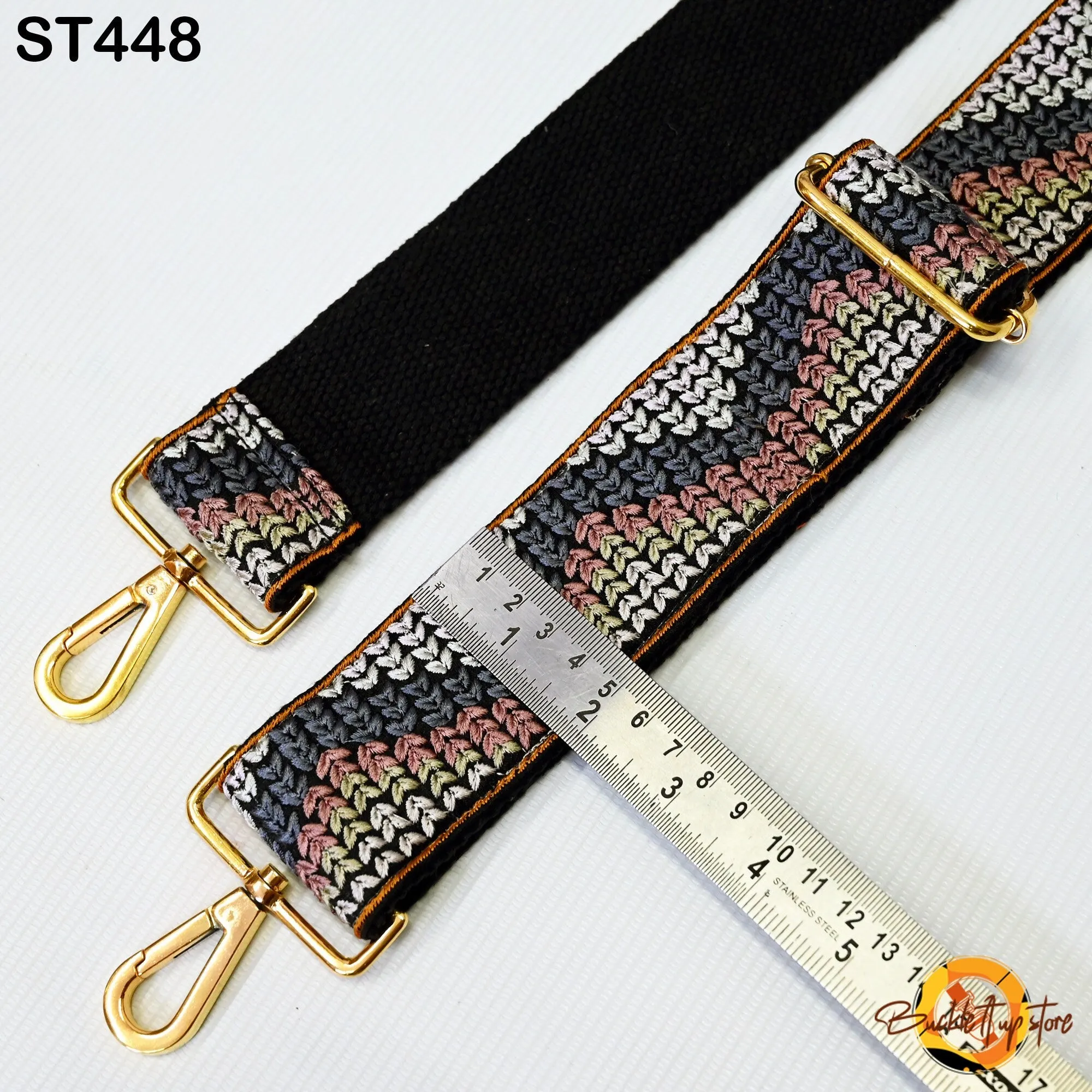 Replacement Purse Strap Embroidery Crossbody Strap for Purses Floral Embroidered Bag Strap Boho Guitar Strap Handbag Strap Gift for Sister