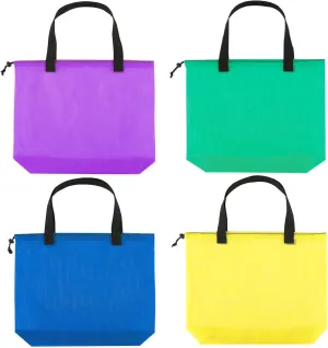 Reusable 4Pack Colorful Mesh Beach Tote Bags,Mesh Shopping Bag With Drawstring For Travel,Toys,Gift Or Laundry … …