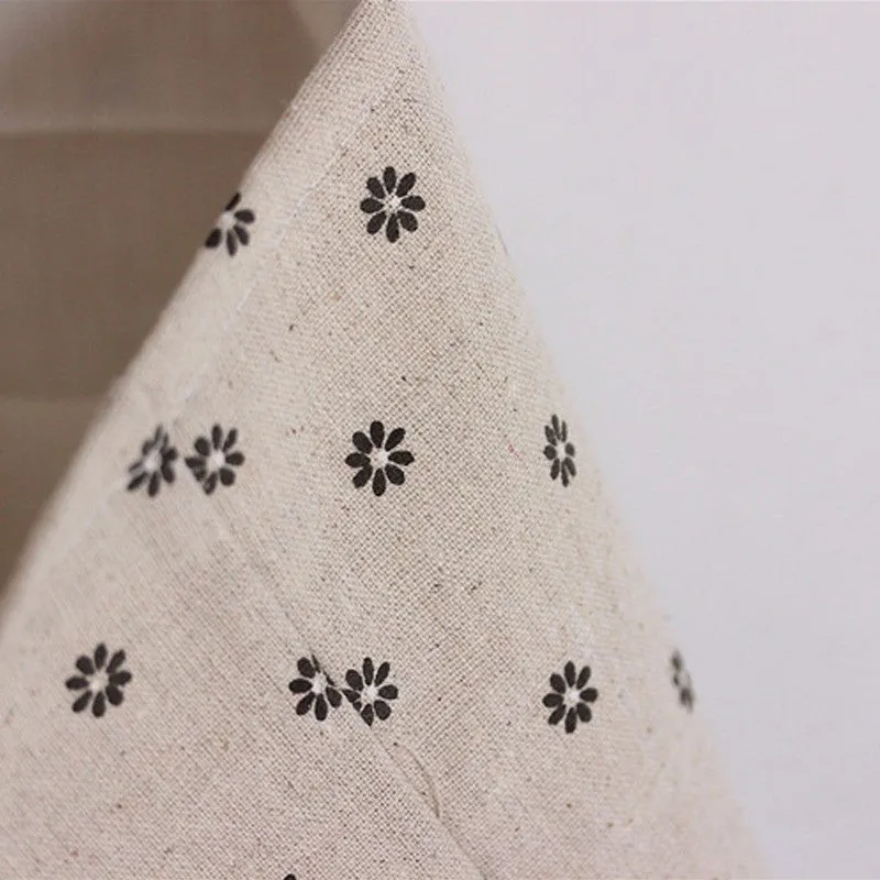 Reusable Linen Floral Cloth Shopping Bags