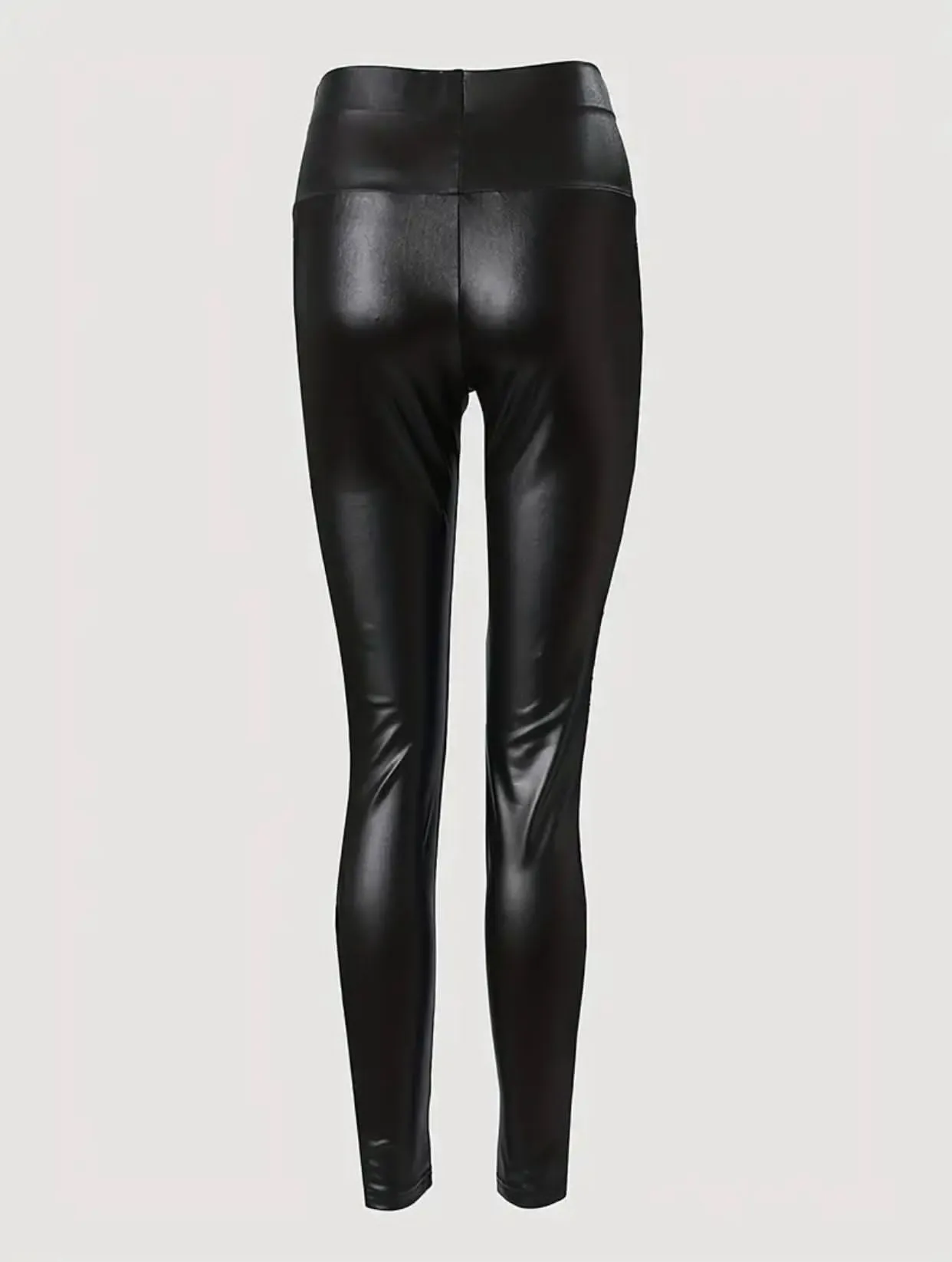 Rhinestone Embellishmed Mesh Contrast Skinny Pants