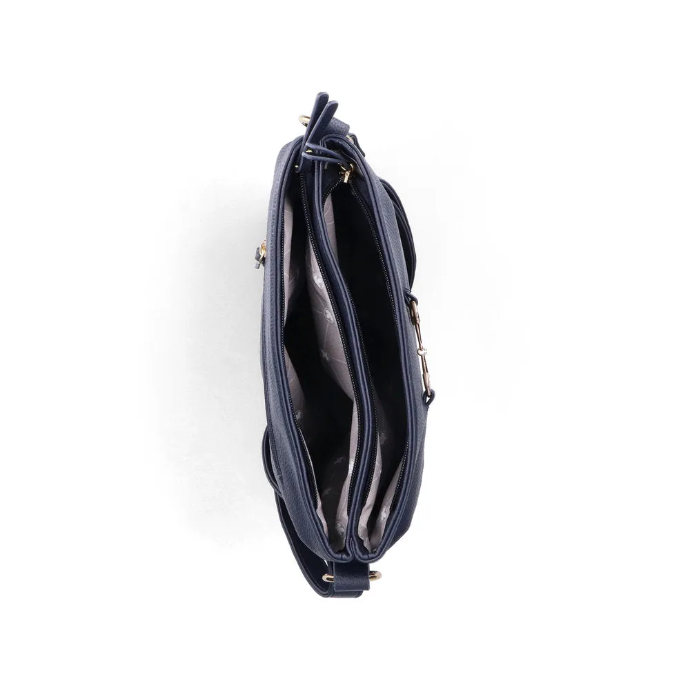 Rieker Classic Messenger Bag Navy Multi