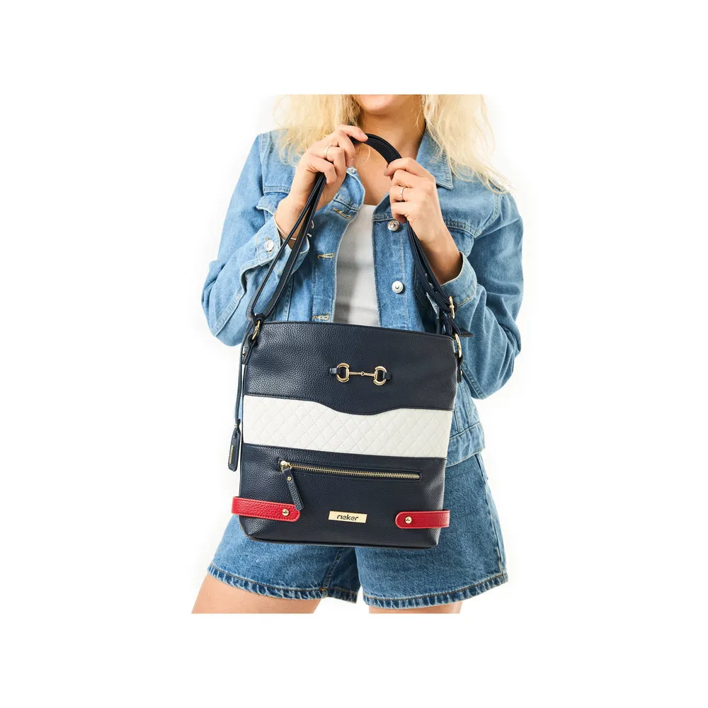 Rieker Classic Messenger Bag Navy Multi