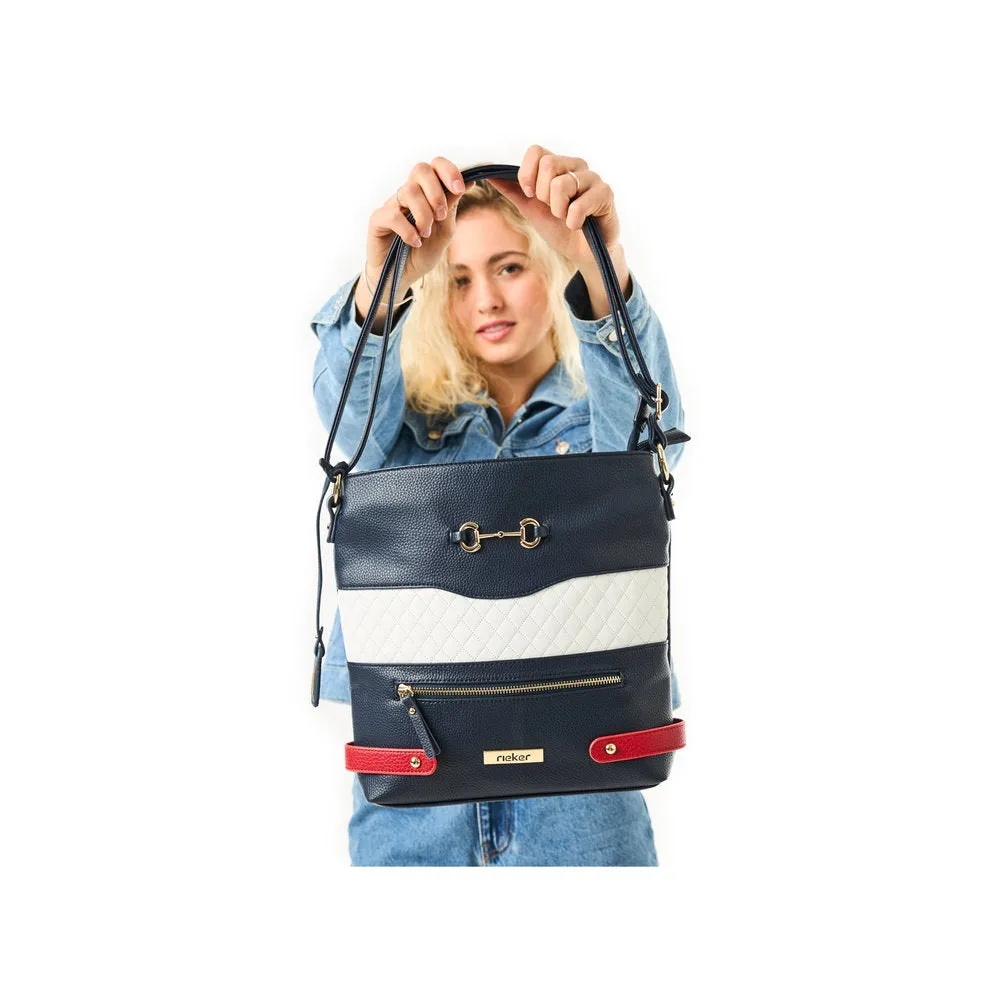 Rieker Classic Messenger Bag Navy Multi