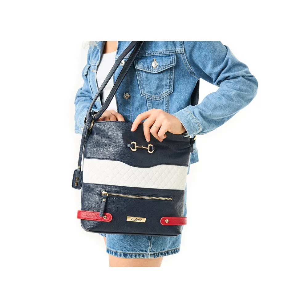 Rieker Classic Messenger Bag Navy Multi