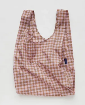 Rose Pixel Gingham Baggu Standard
