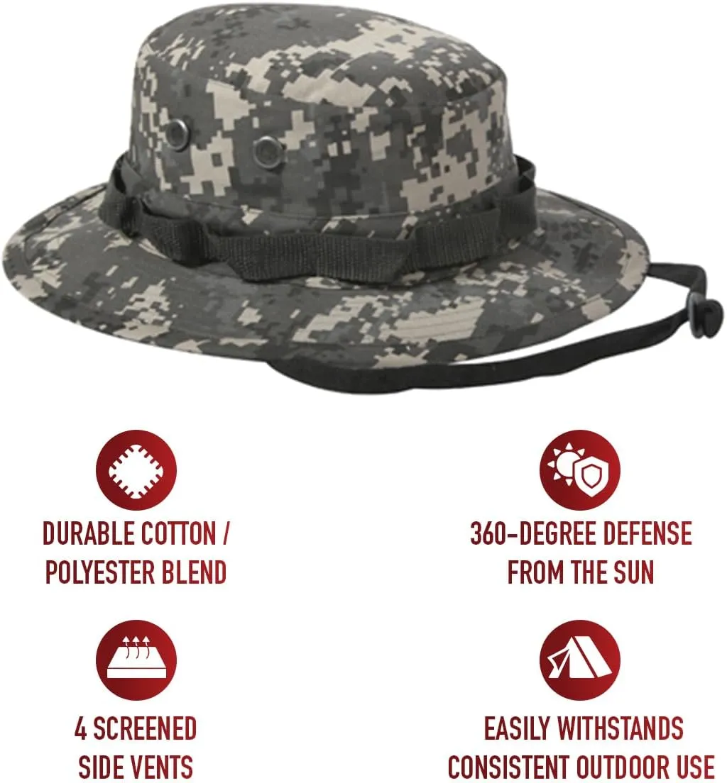 Rothco Camo Boonie Hat Bucket Hat Military Hat