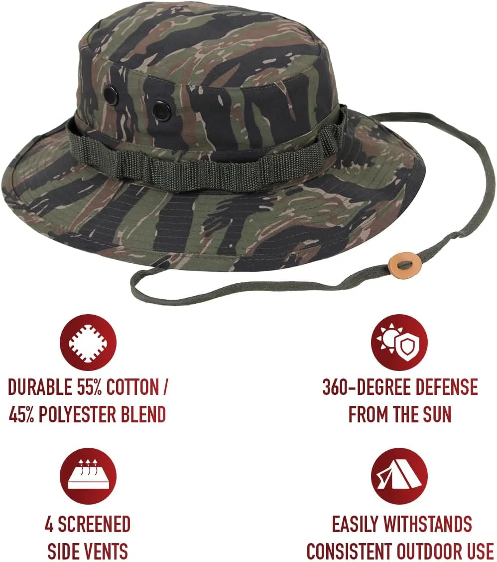 Rothco Camo Boonie Hat Bucket Hat Military Hat