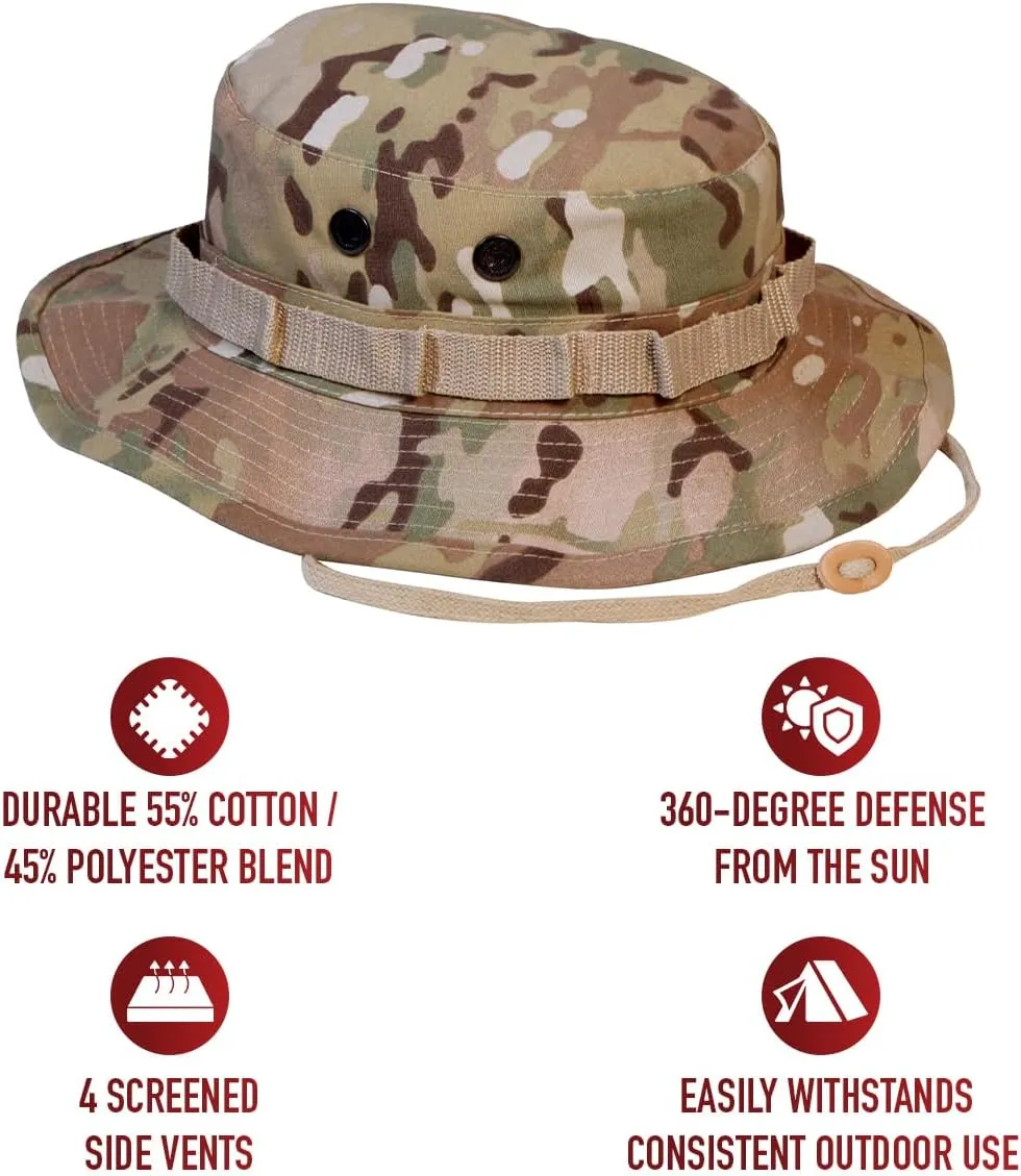 Rothco Camo Boonie Hat Bucket Hat Military Hat