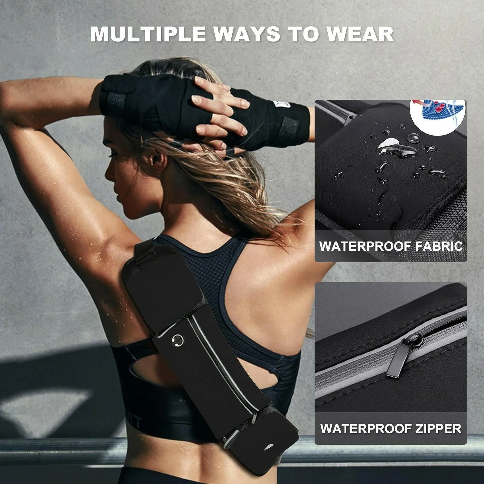 Running Bum Bag with Bottle Holder