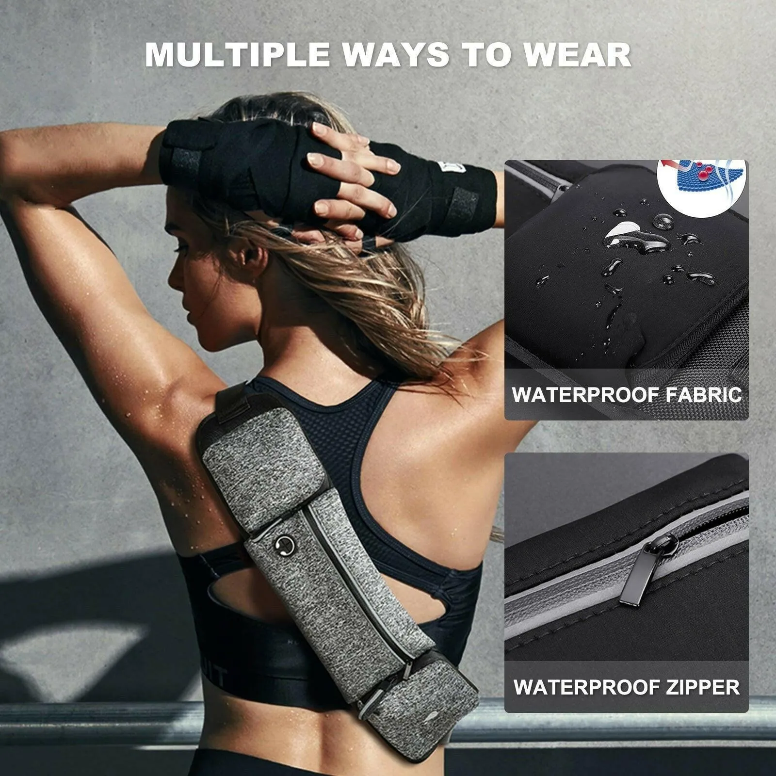Running Bum Bag with Bottle Holder