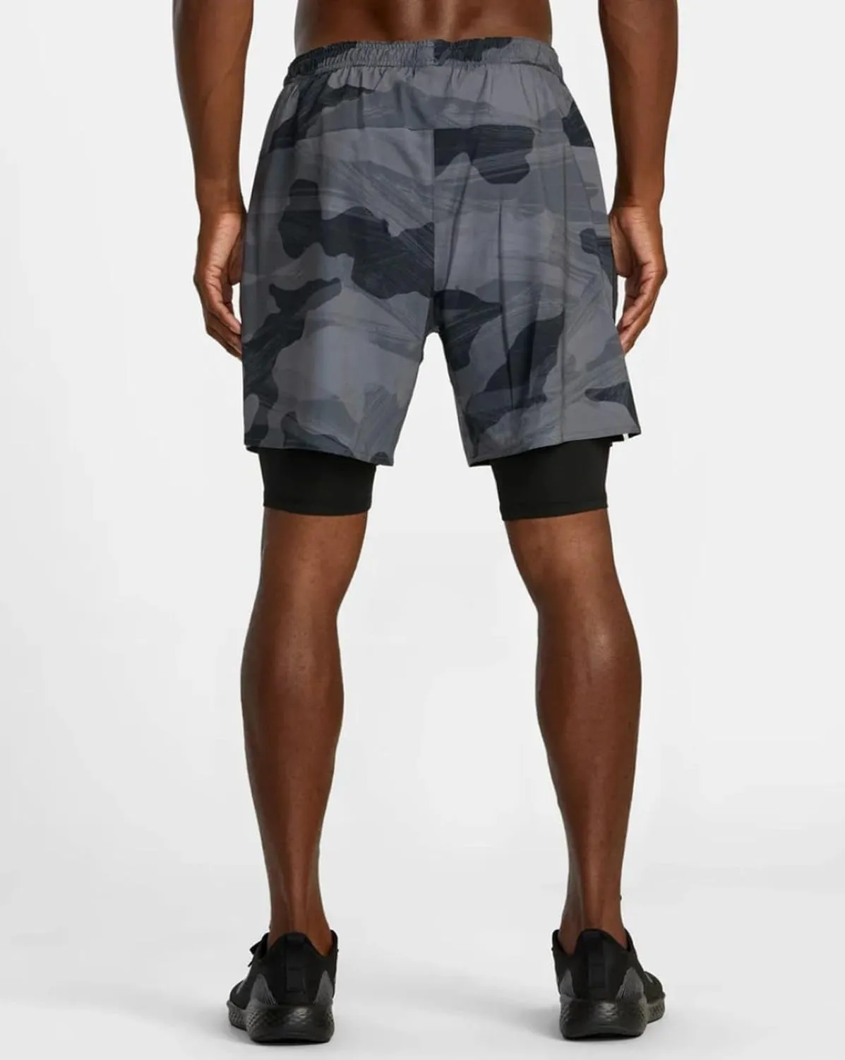 RVCA Sport Men's 17" Yogger Train 2 in 1 Workout Shorts with Compression Liner