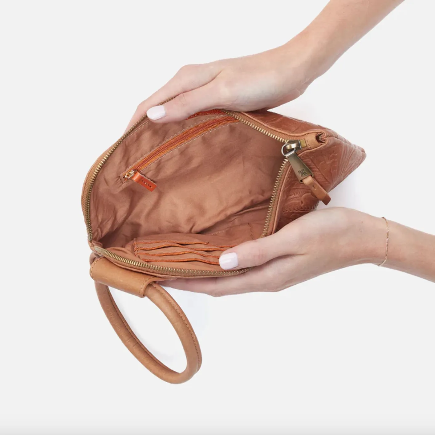 Sable Wristlet | Tooled Embossed Leather