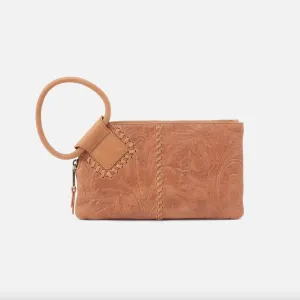 Sable Wristlet | Tooled Embossed Leather