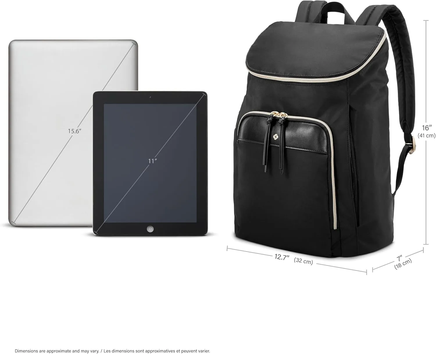 Samsonite Solutions, Bucket Backpack, Black