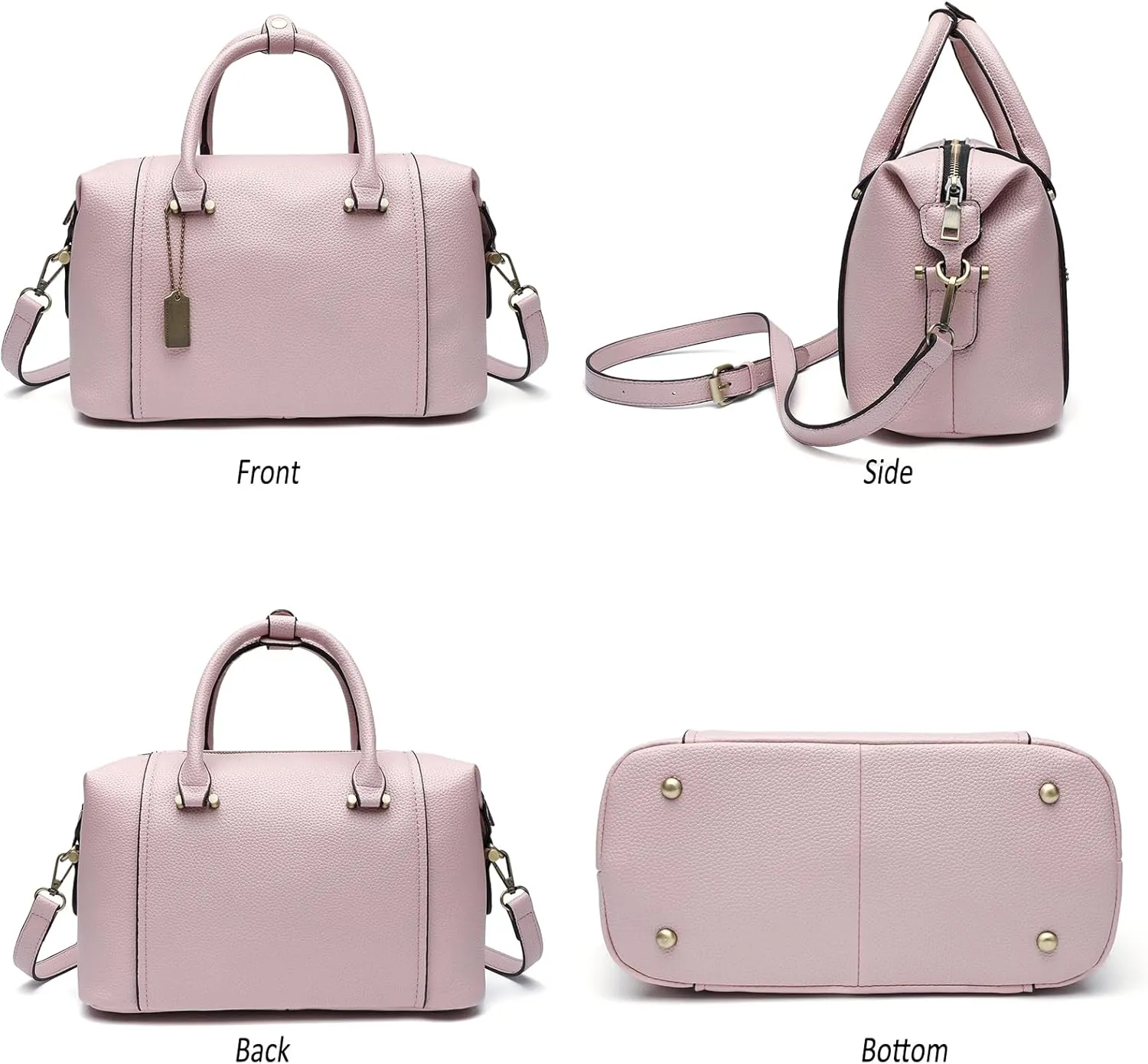 Satchel Purses for Women Leather Tote Bag Boston Handbags Women's Top Handle Bags for work and daily