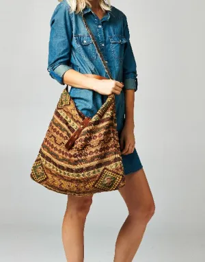 Savannah Woven Shoulder Bag