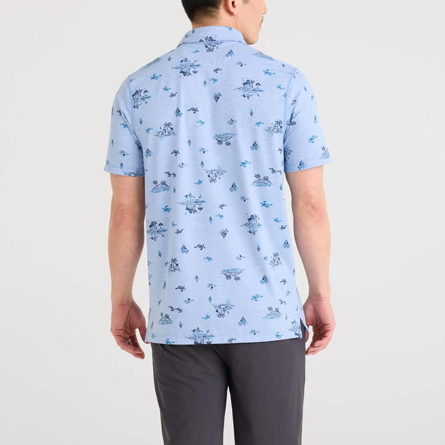 SAXX Underwear Co. Men's Droptemp All Day Cooling Polo Quick-Dry and Moisture-Wicking