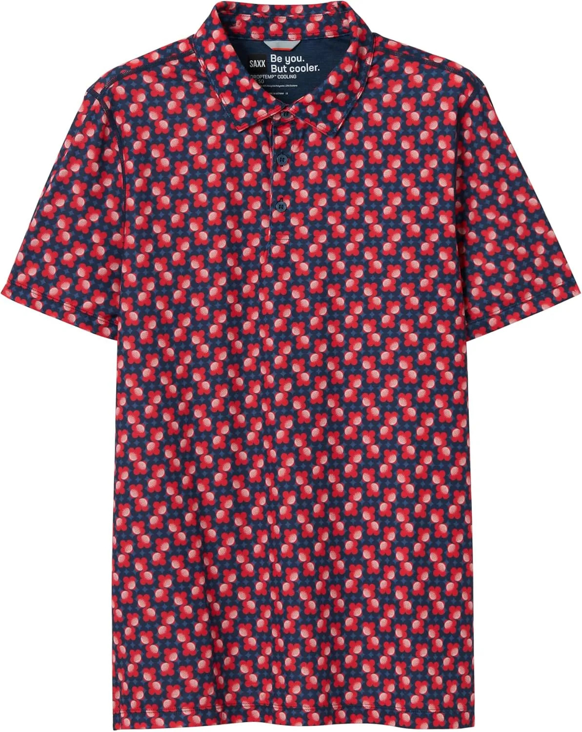 SAXX Underwear Co. Men's Droptemp All Day Cooling Polo Quick-Dry and Moisture-Wicking